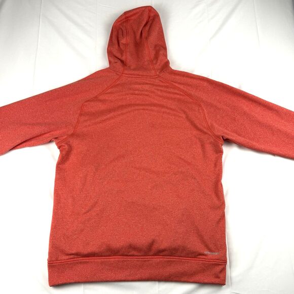Adidas Ultimate Pullover Hoodie Sz Medium Bright Red Sweatshirt Kangaroo Pocket - Picture 9 of 15
